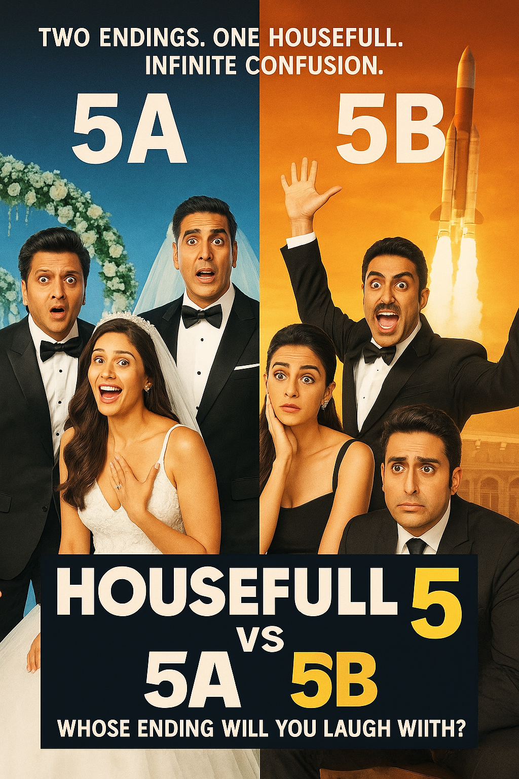 Housefull 5A vs 5B: Bollywood’s First Split Ending Showdown